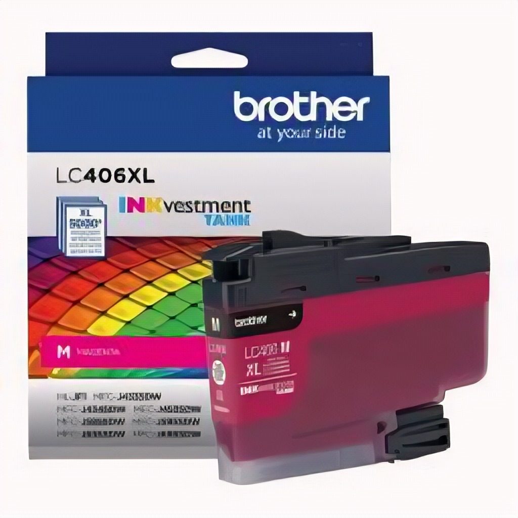 Cartucho De Tinta Brother Lc406xlm Magenta Para Inkjet Mfcj6955dw