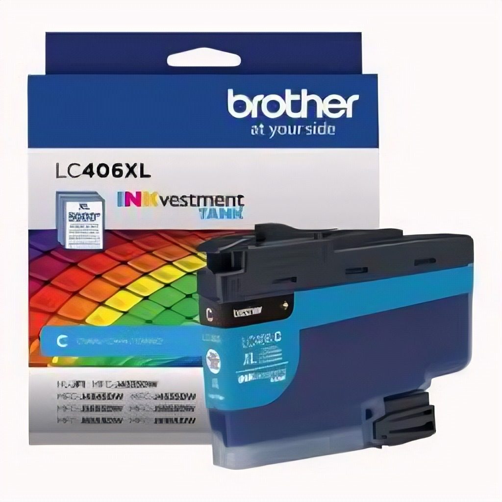 Cartucho De Tinta Brother Cyan Lc406xlcs Para Inkjet Mfcj6955dw