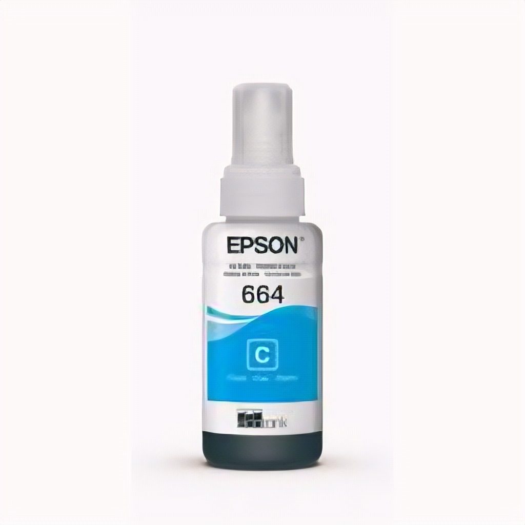 Botella De Tinta Epson T664220 Cian 70ml