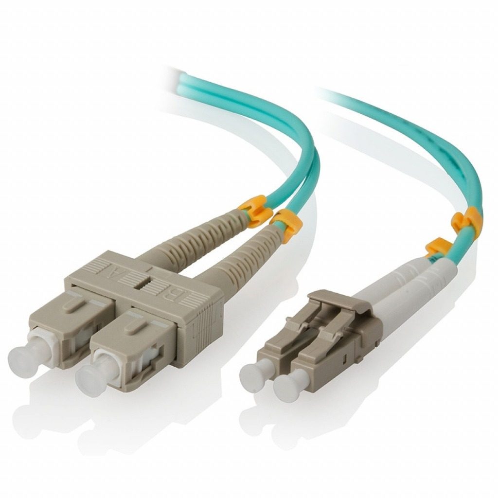 Cable Fibra Óptica Duplex Multimodo OM3 SC/LC 50/125 20 M